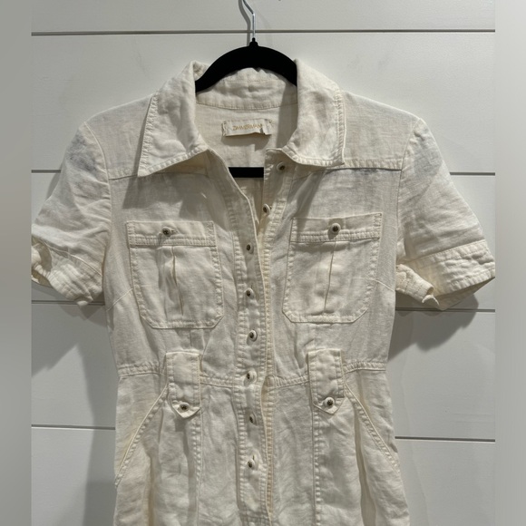 Zimmermann white linen utility jumpsuit - Picture 6 of 6